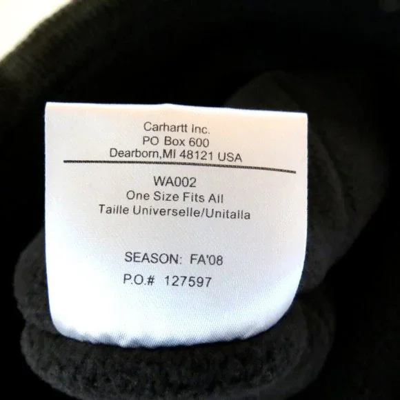 Carhartt Beanie Fleece Lined Earthtone Stripes - Picture 7 of 8